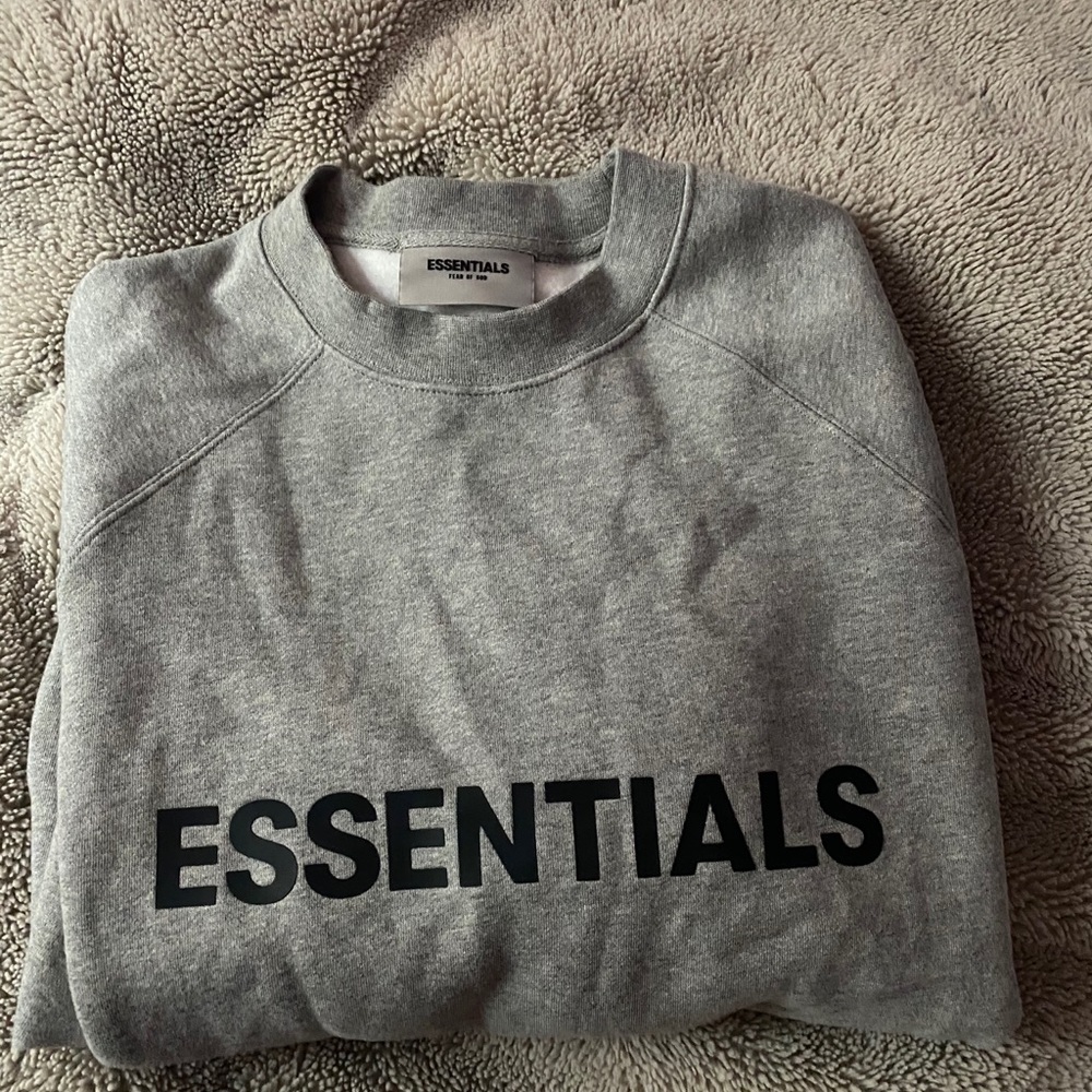 authentic fear of god essentials sweatshirt